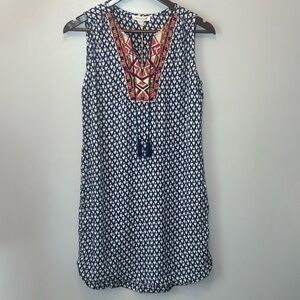 beachlunchlounge Navy and White Swim Coverup